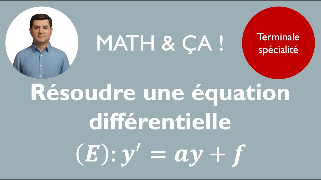 Résoudre une équation différentielle de la forme: y' = ay+f