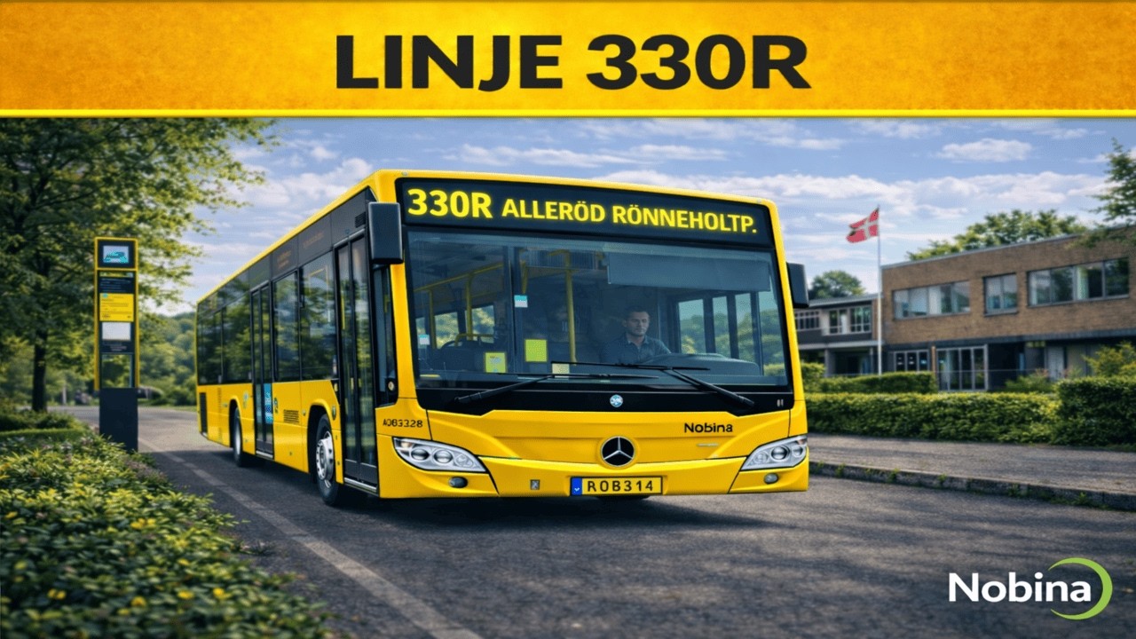 Linje 330R mod Allerød Rønneholtparken