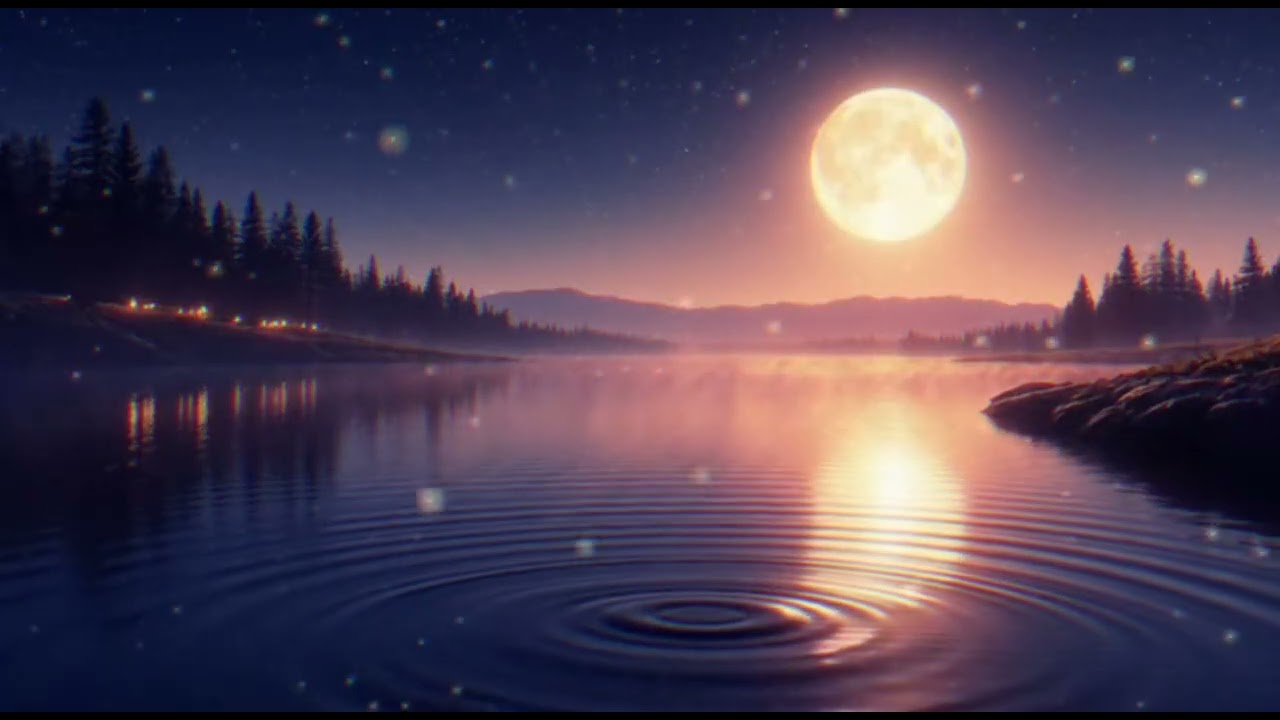 Moonlit Lake at Night | 432Hz Sleep Frequency