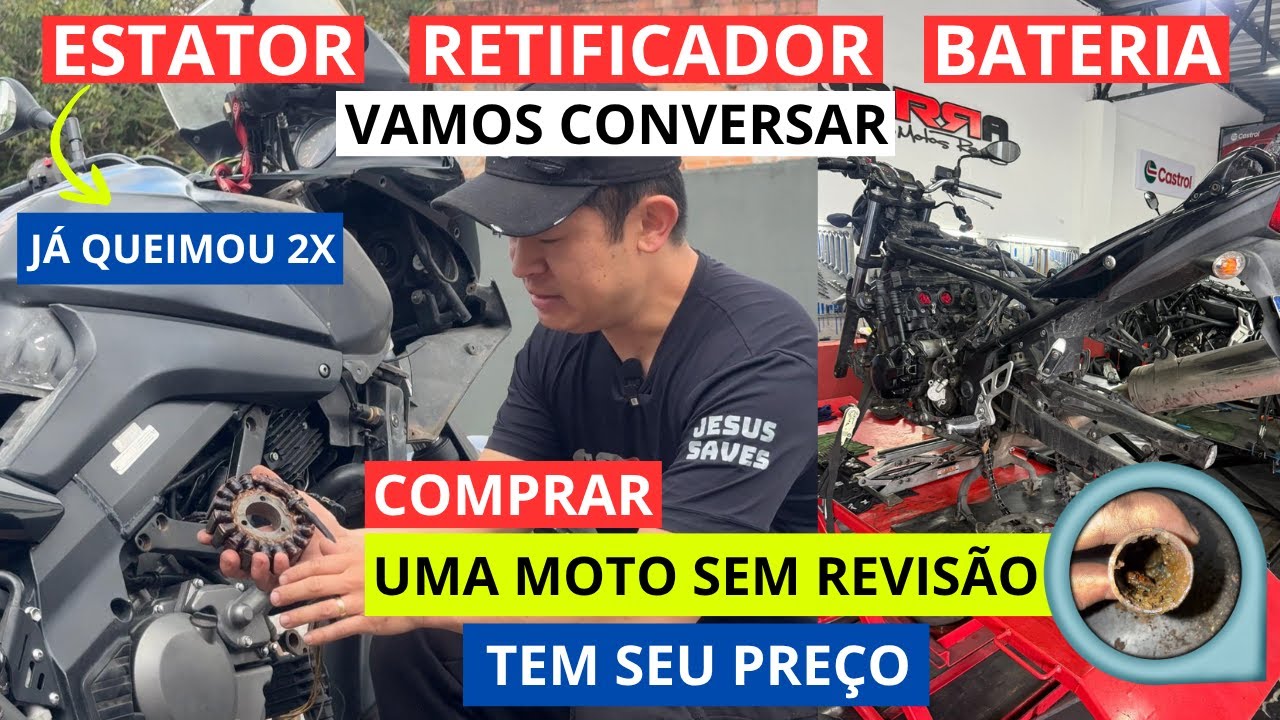 Estator da moto já queimou 2x vamos conversar | Comprar Moto não revisada tem seu preço | GarraMotos