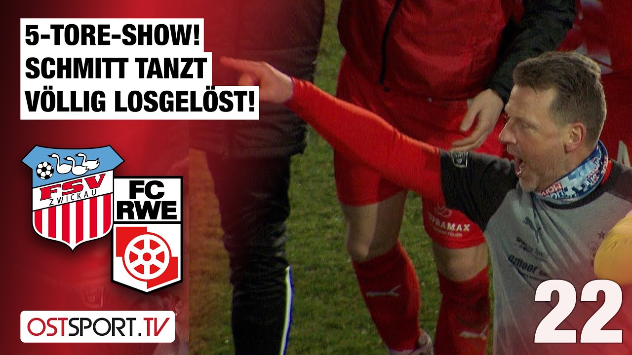 Lustiger Schmitt-Tanz nach 5-Tore-Gala: FSV Zwickau - Rot-Weiß Erfurt | Regionalliga Nordost