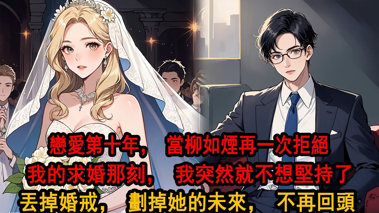 戀愛長跑十年，我向柳如煙求婚三次，可她仍然沒打算嫁給我。看著手機裏她和助理的甜蜜合照，那一刻，我突然就不想堅持了，和她的未來，我也不想要了，丟掉婚戒，走出公司大門，再也沒有回頭