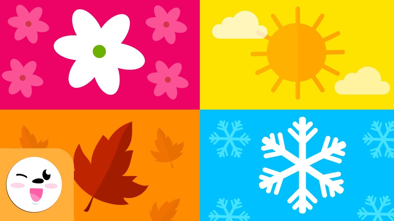 Les Estacions de l'Any per a nens en català - Primavera, Estiu, Tardor i Hivern