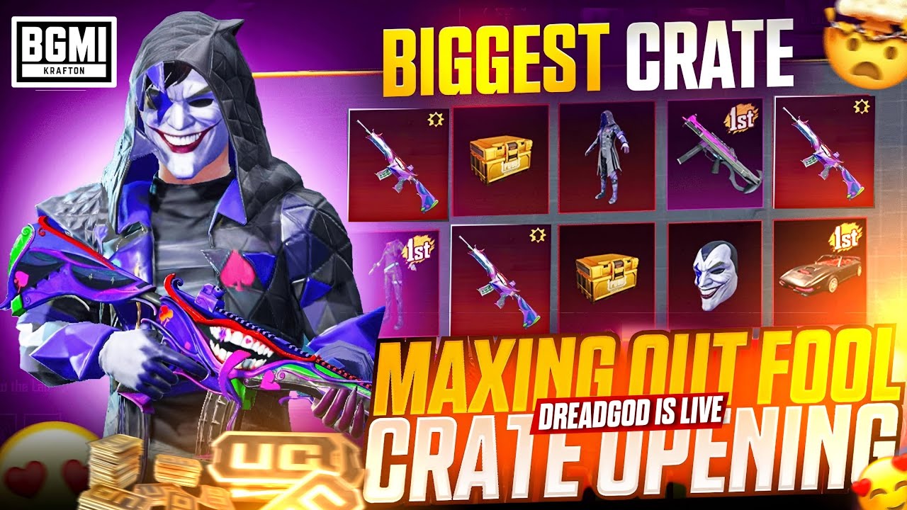 LUCKIEST M416 FOOL CRATE OPENING| M416 FOOL MAXED OUT  #bgmi #crateopening #gaming #pubgmobile