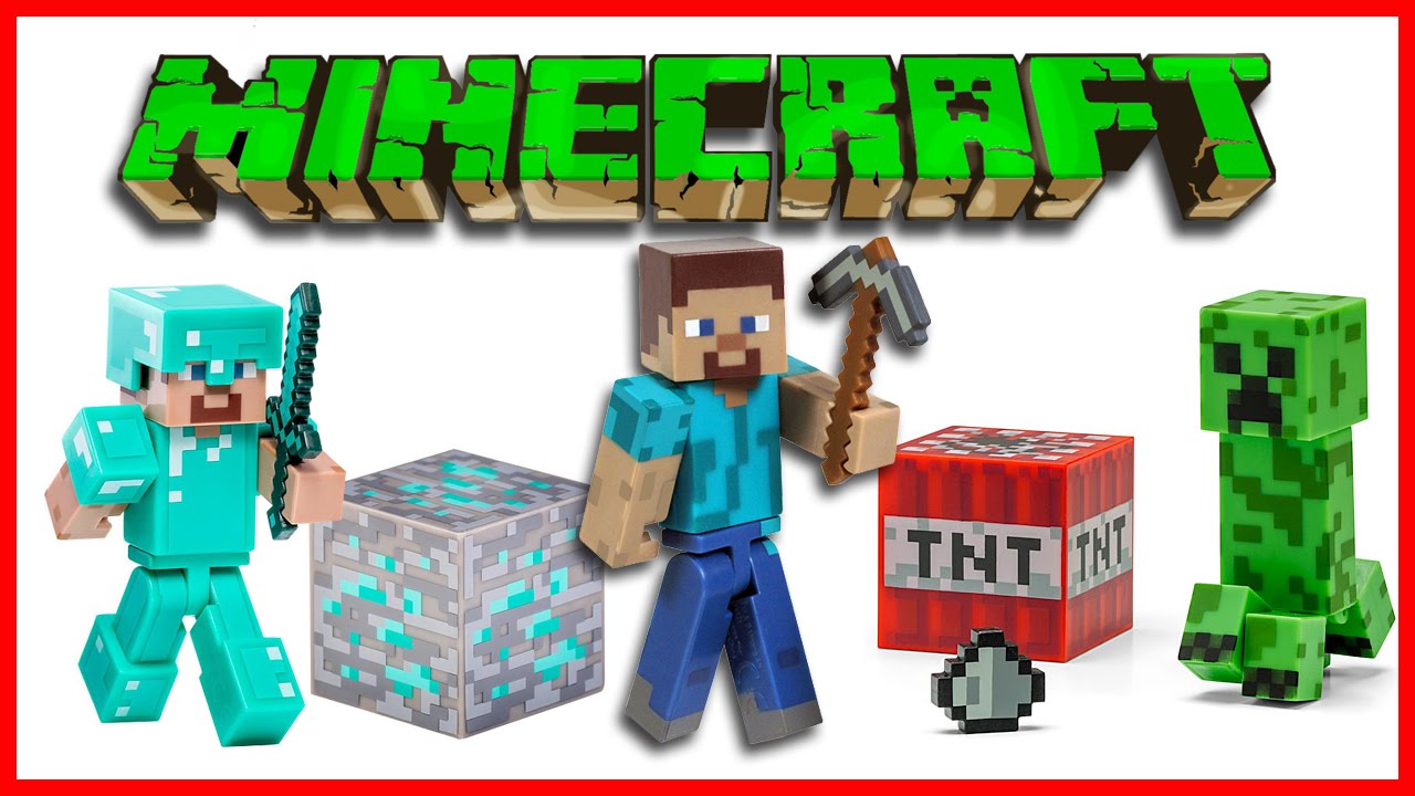 MINECRAFT: 3 figūrėlių išpakavimas | Vaiku Kanalas