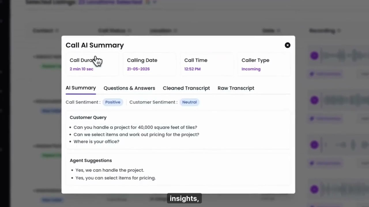 How to Manage Calls Data & Analyze  Performance | RightChoice.ai