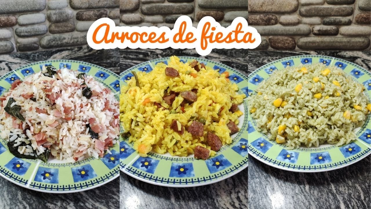 3 IDEAS FÁCILES Y RÁPIDAS DE ARROZ PARA FIESTAS | Yaely Ortiz