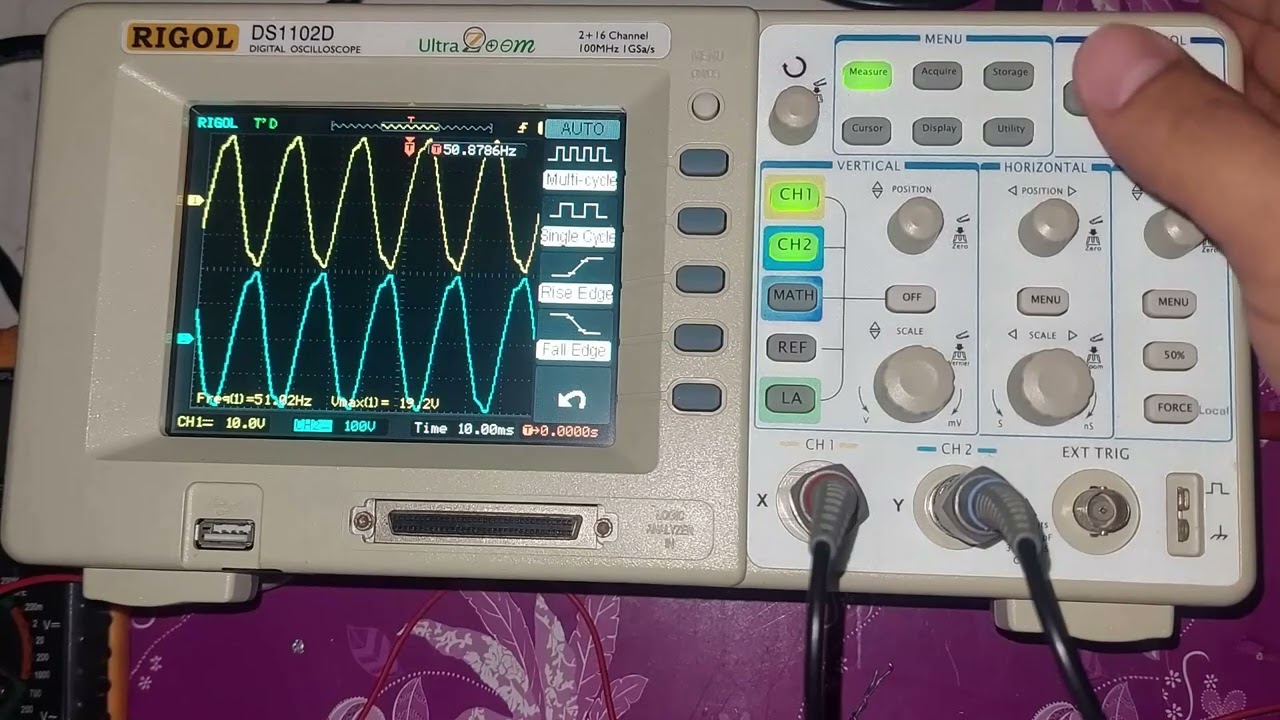 كيفية استعمال جهاز راسم الإشارة اوسلي سكوب Oscilloscope