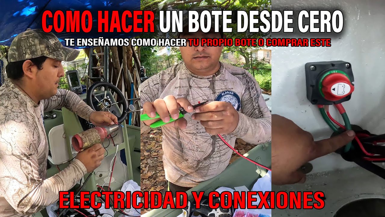 Electricidad y conexiones  ⚓ Como Hacer un Bote de principio a fin video 4 de 7