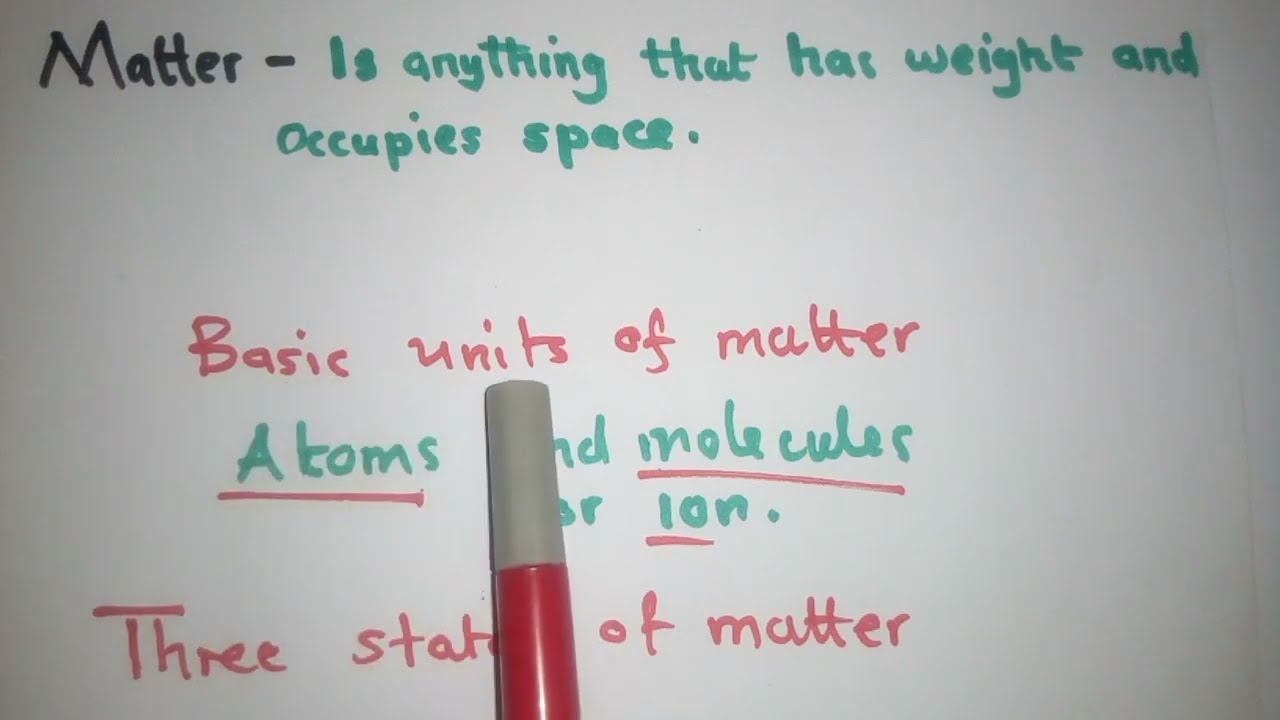 Science (Matter and Kinetic Theory)
