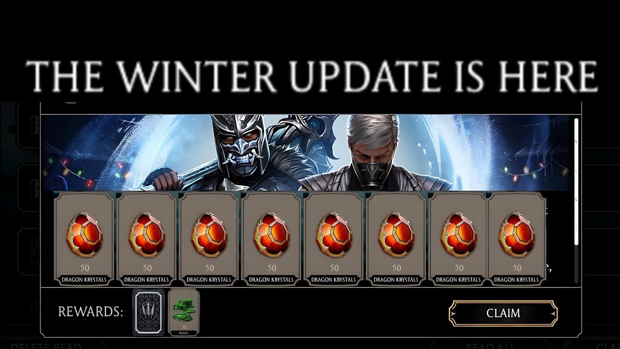 THE WINTER UPDATE REWARDS COLLECTING - DRAGON KRYSTAL 😍