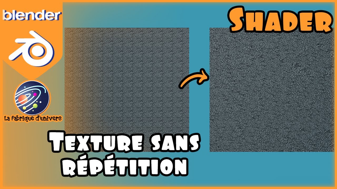 Tuto Blender FR n°104: Shader - Texture sans répétition #blendertutorial #blendertricks
