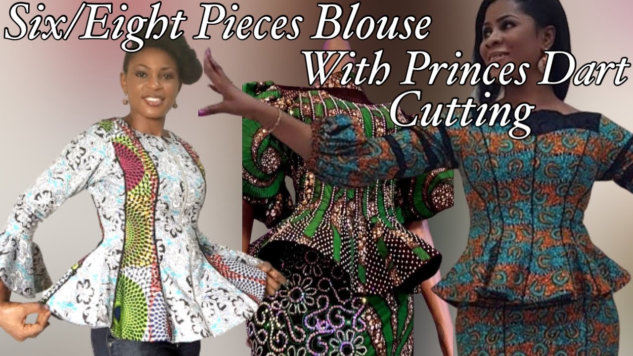 HOW TO CUT A SIX PIECES BLOUSE IN THE MOST SIMPLIFIED WAY