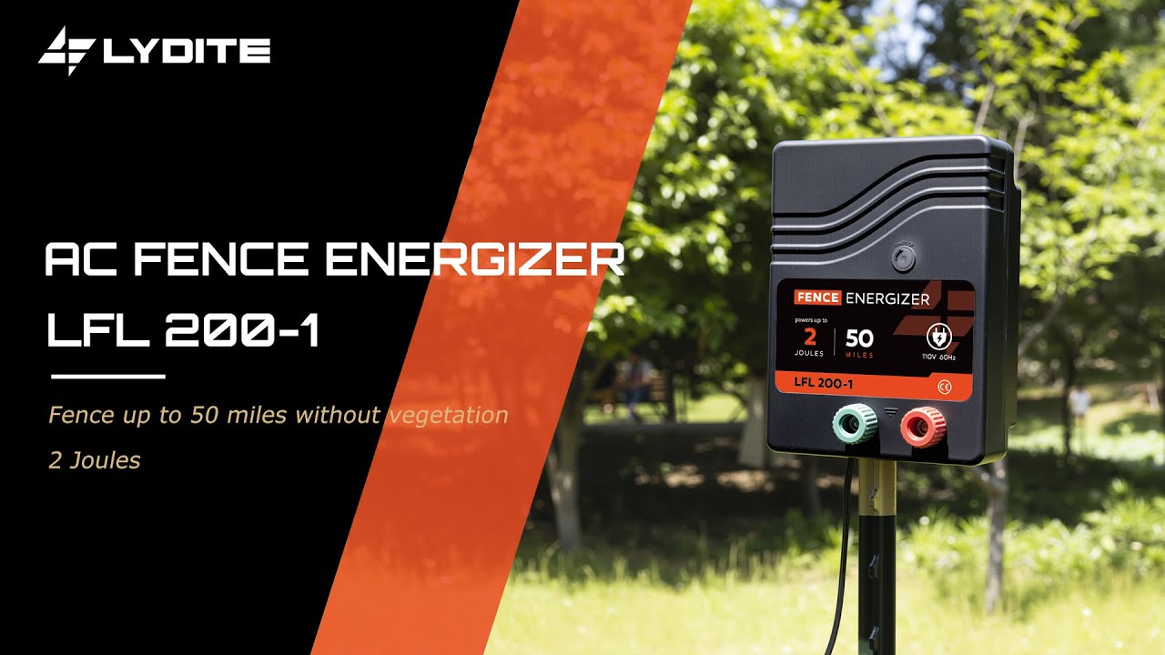 Lydite® Energizer “LFL200-1”, 2J 50Miles AC Fence Energizer - Installation Guide