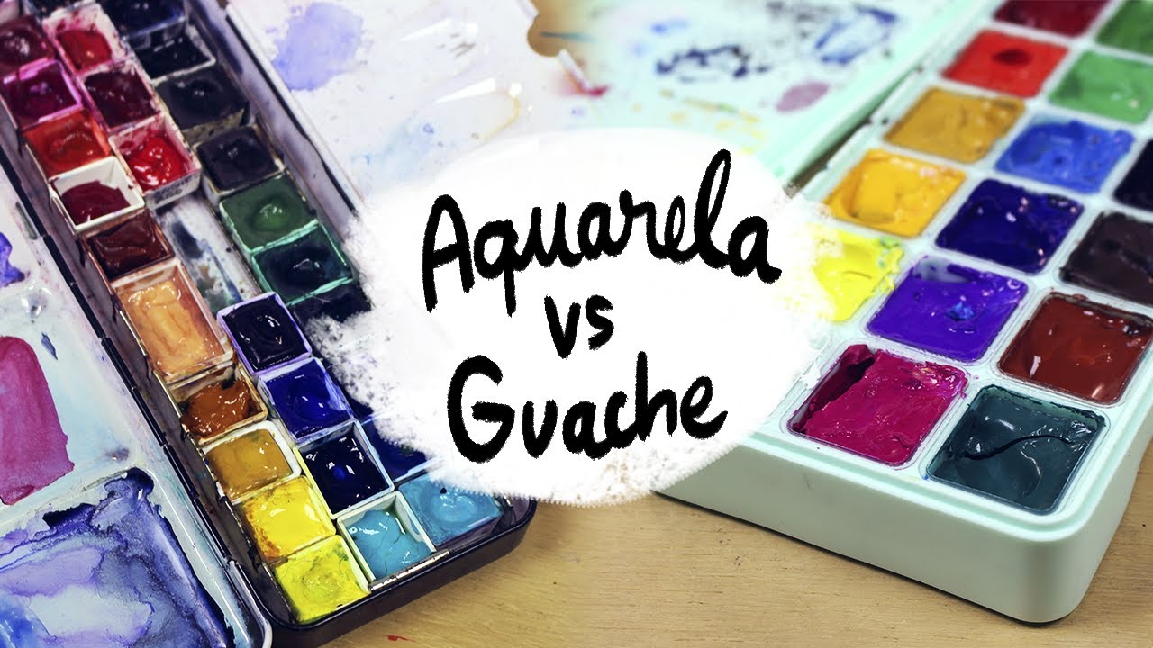 AQUARELA E GUACHE: QUAL A DIFERENÇA?