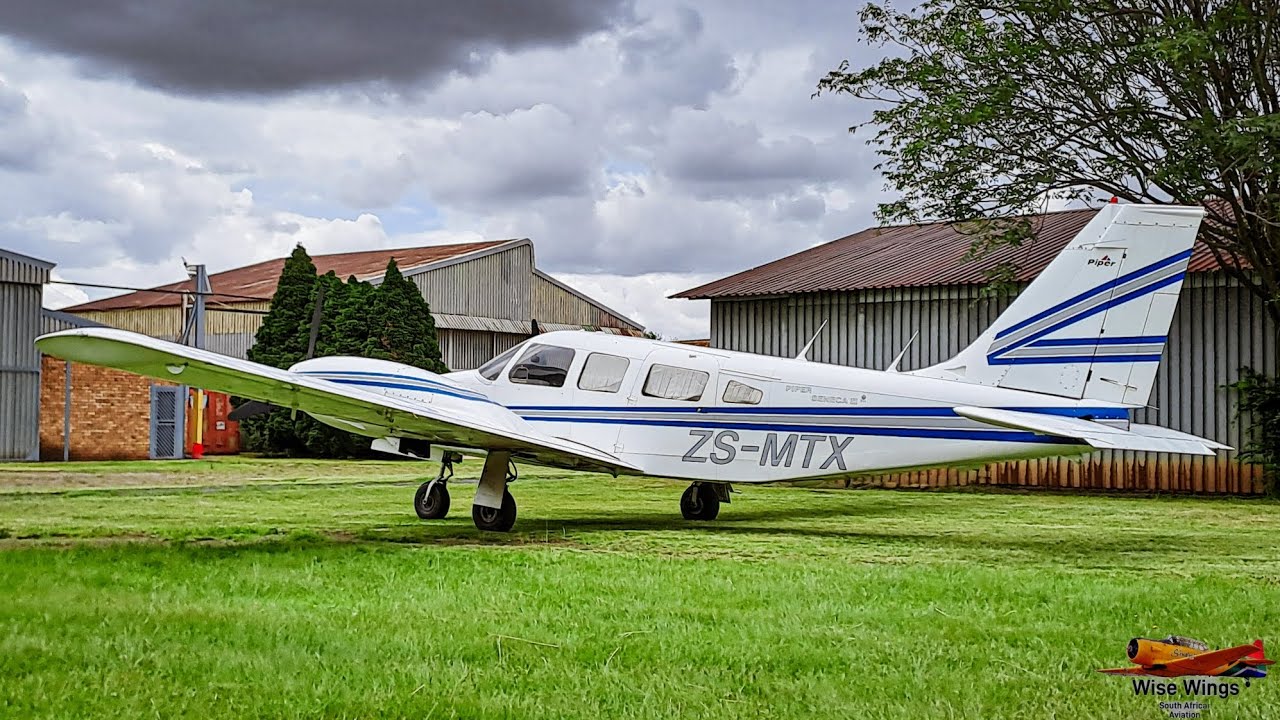 Piper Seneca II departing Springs Aerodome (FASI)