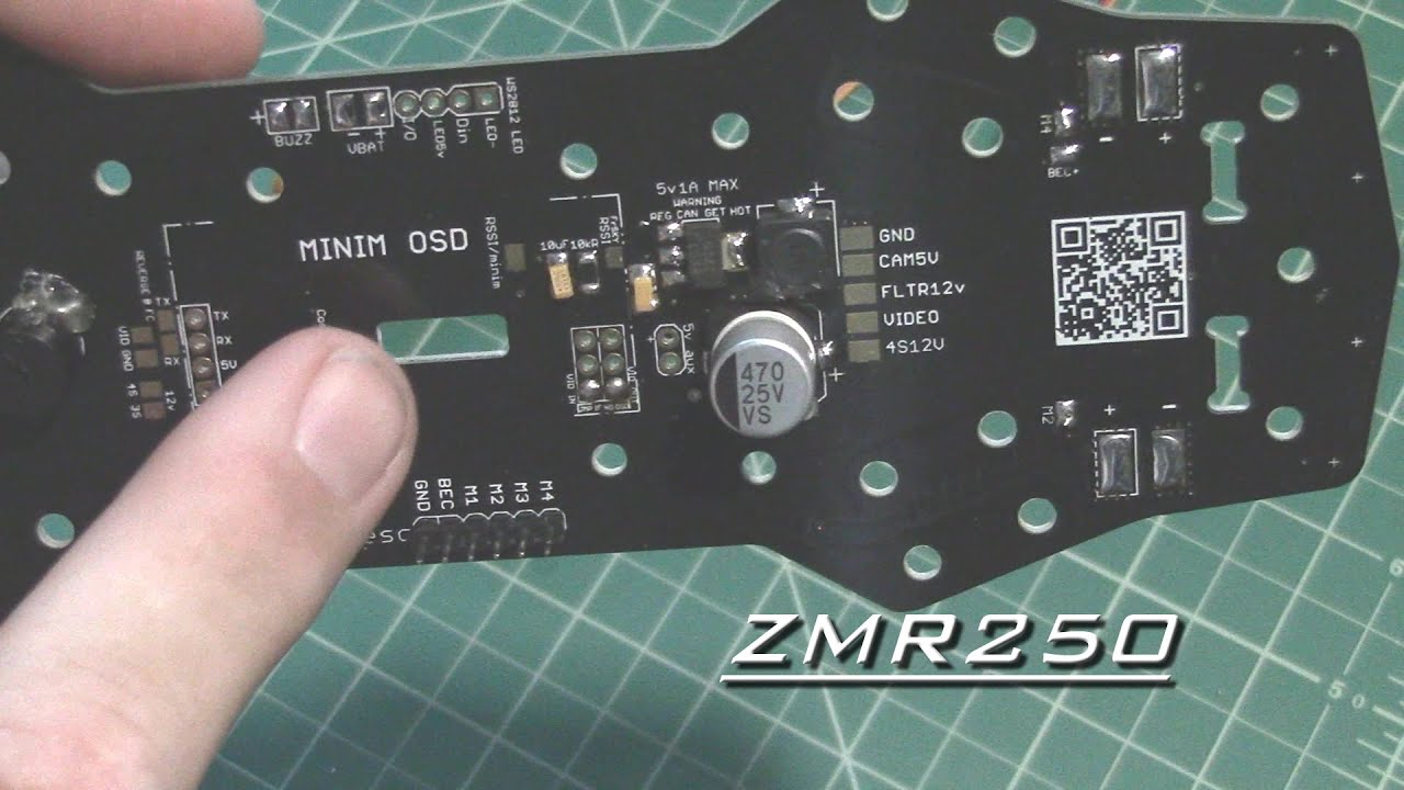 ZMR250 Quadcopter - PDB and LED Prep