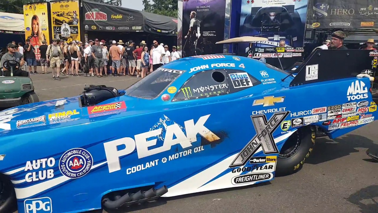 NHRA Seattle engine rebuild on John Force's  car.