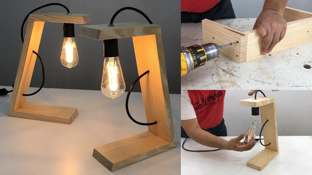 Genial Velador Estilo Industrial - Fácil de Hacer y con pocos materiales