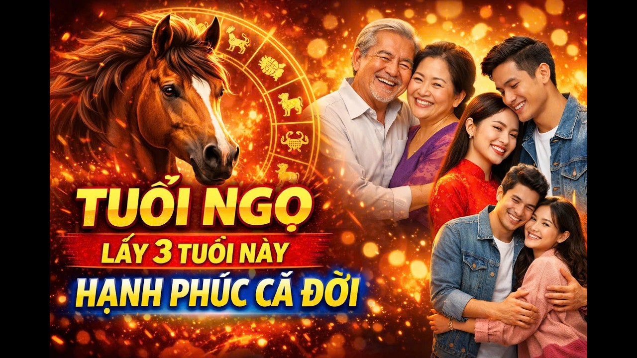 Tuổi Ngọ Lấy 3 Tuổi Này Hạnh Phúc Cả Đời | Tử Vi 12 Con Giáp
