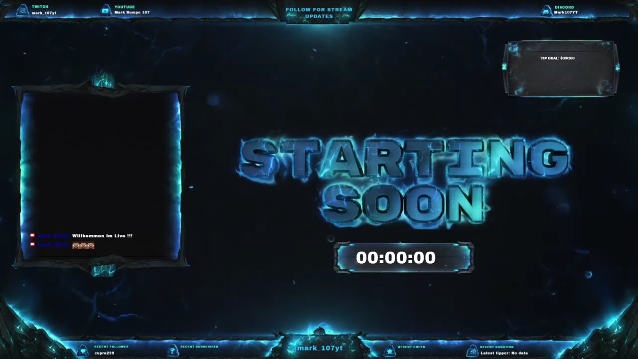 Mark Rumpe 107 überträgt einen Livestream.