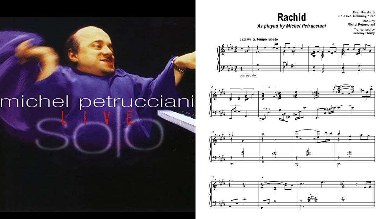 Michel Petrucciani - Rachid | Sheet music transcription