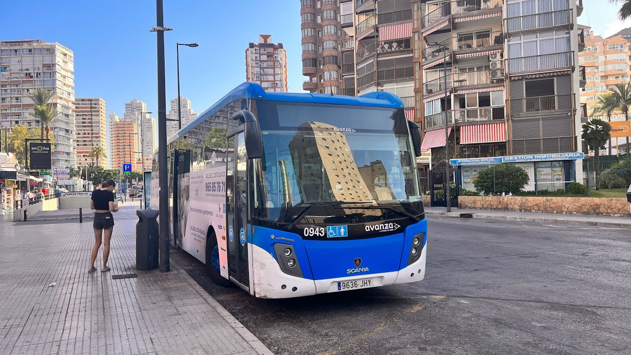 Buses in Benidorm Alicante and Valencia