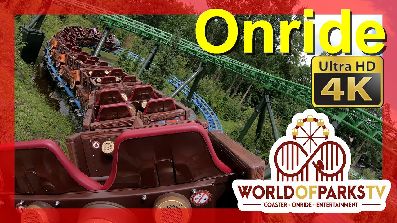 Efteling Max und Moritz Roller Coaster POV (Max Onride) Efteling Achterbahn Max – letzte Reihe (4K)