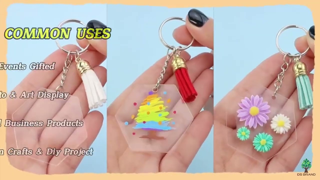 Acrylic Blank Hexagon Shape