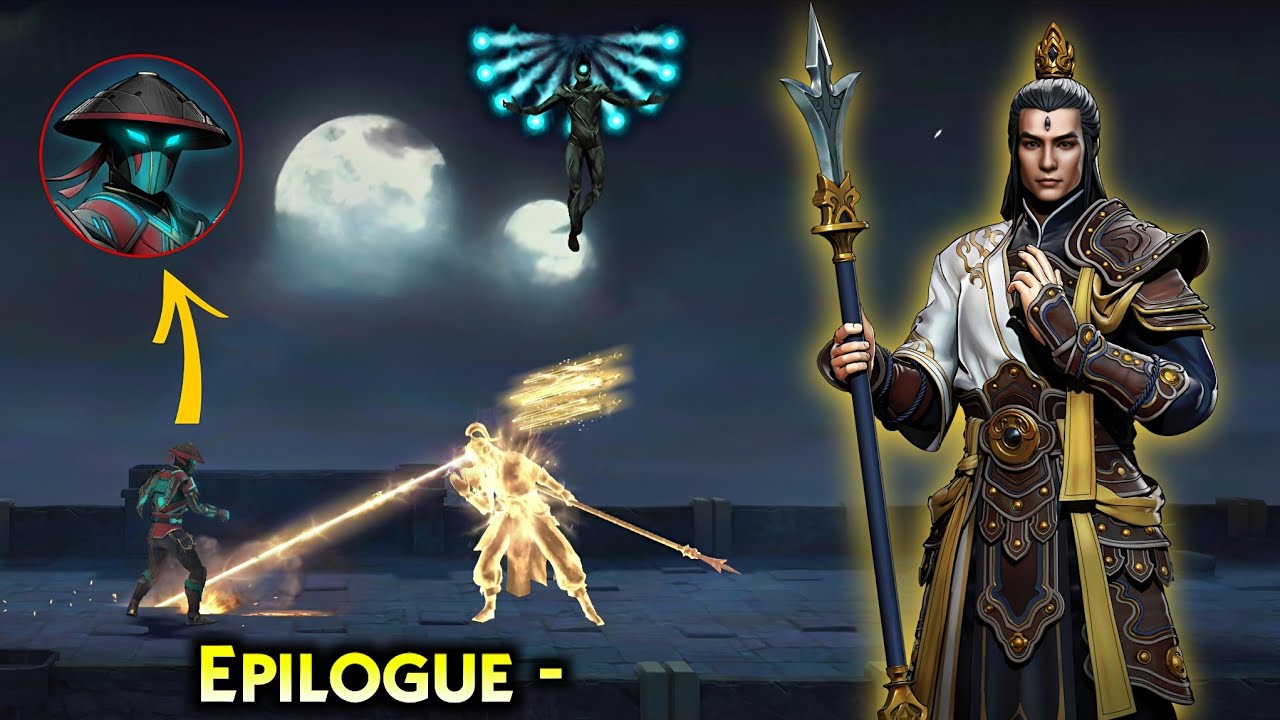 Shadow Fight 3 Ending By Erlang Shen (Lv 2- 4 -6) | 🤯 Crushing Stranger from Epilogue 🔥