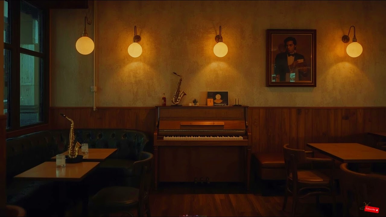 Cozy Funky Jazz Café 🎷 Soft Sax Lounge for Working