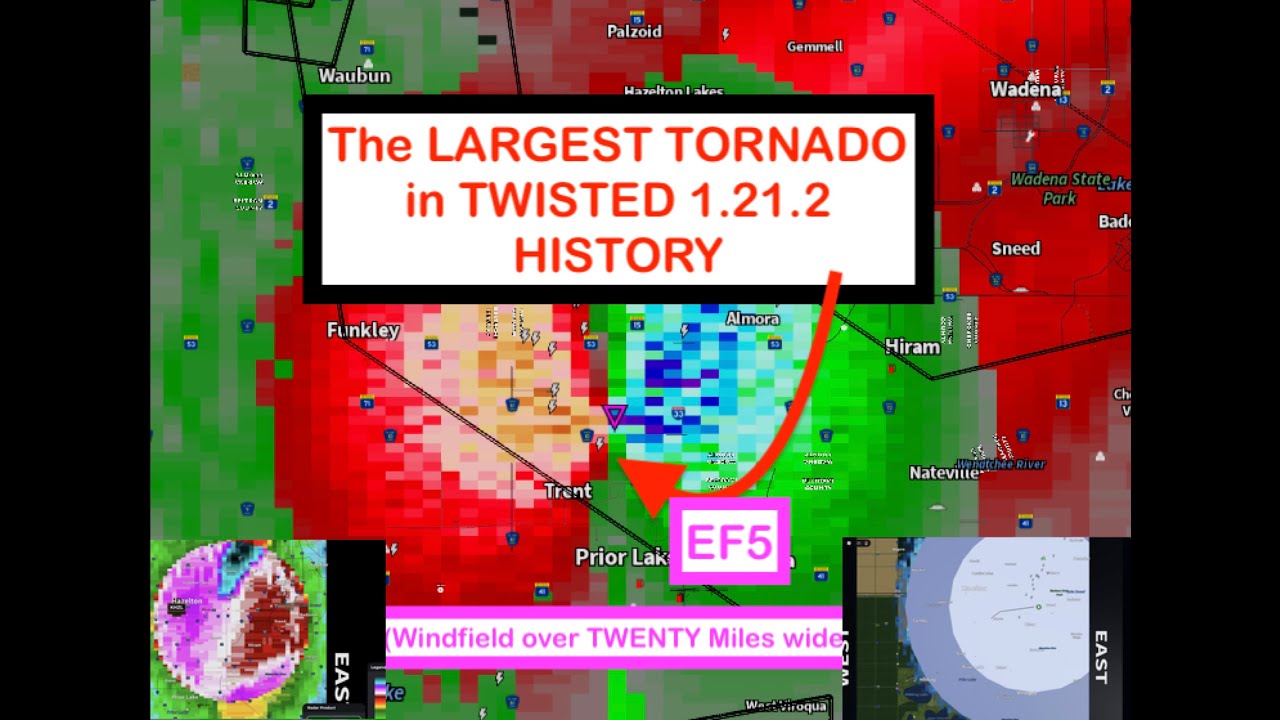 The BIGGEST Tornado in Roblox Twisted 1.21.2 History! It hit the ENTIRE MAP - 15+ miles wide