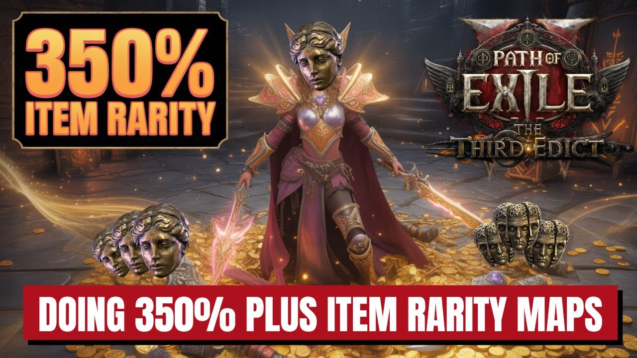 350% PLUS Item Rarity MAPS Path Of Exile 2 The Third Edict