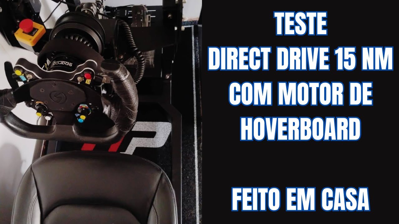 Testando Volante DIRECT DRIVE 15NM com Motor de Hoverboard no ACC e no VR! | Force Feedback Insano