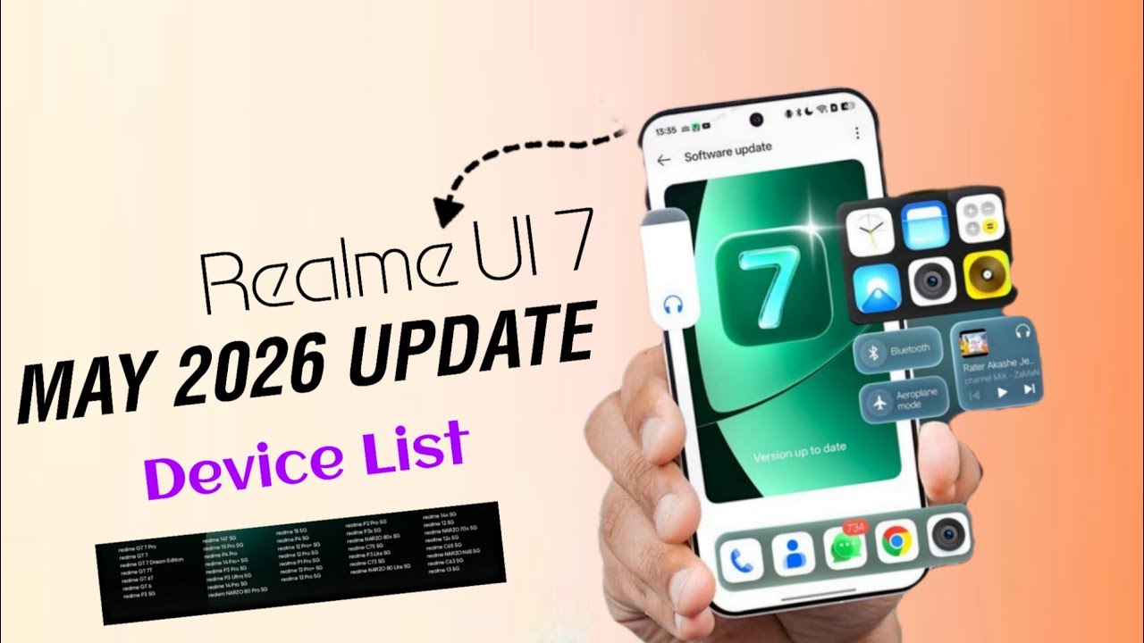 Realme UI 7.0 May 2026 Updated Full Device list | realme Android 16 Update & Top Features ⚡