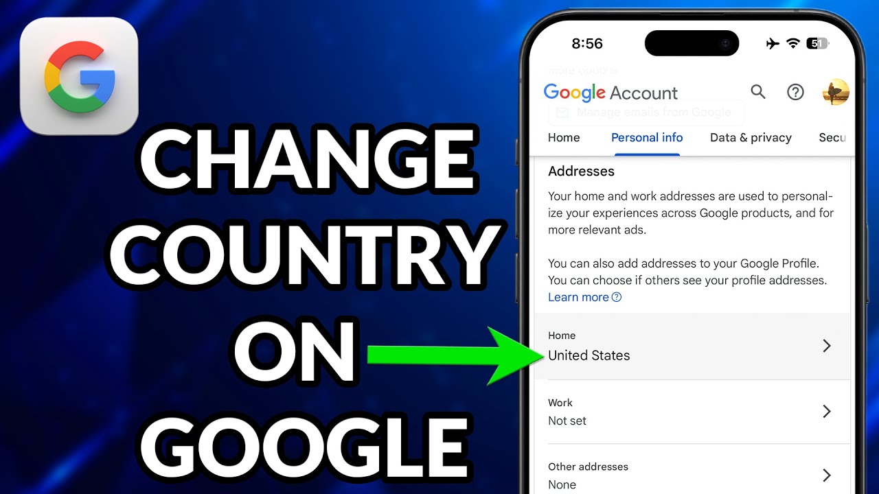 How To Change Country On Google Account