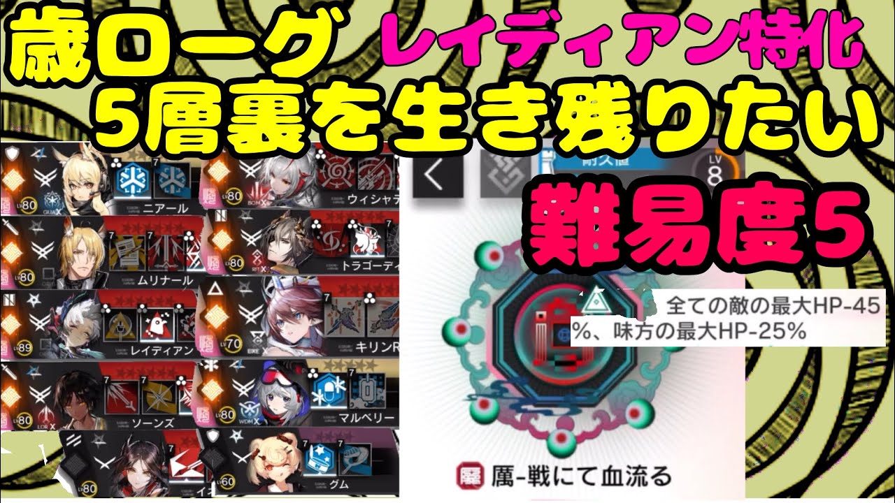 5層裏(難易度5)/歳ローグ/アークナイツ