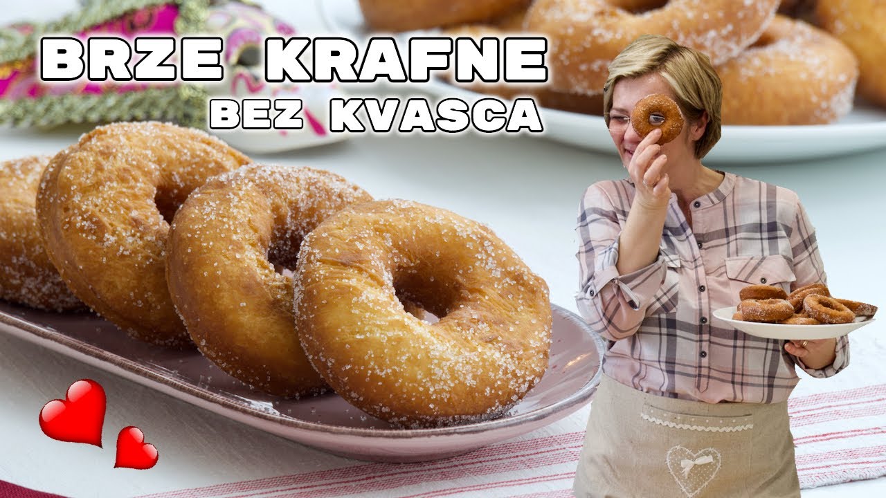 Brze KRAFNE BEZ KVASCA gotove za čas!!! • ReciPeci Sandre Gašparić