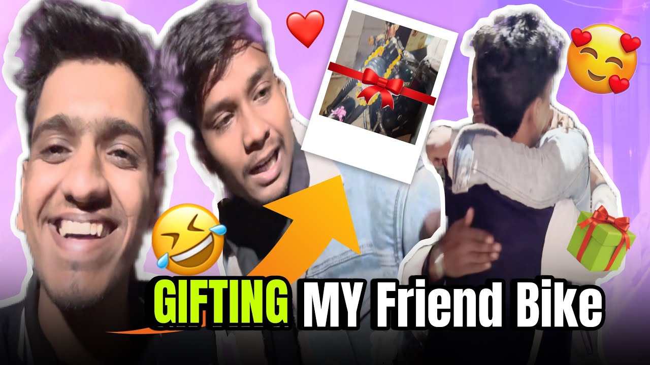 Gifting My Friend Bike || Full Bakc**hi 😂 || @Jatinnvlogs088 
