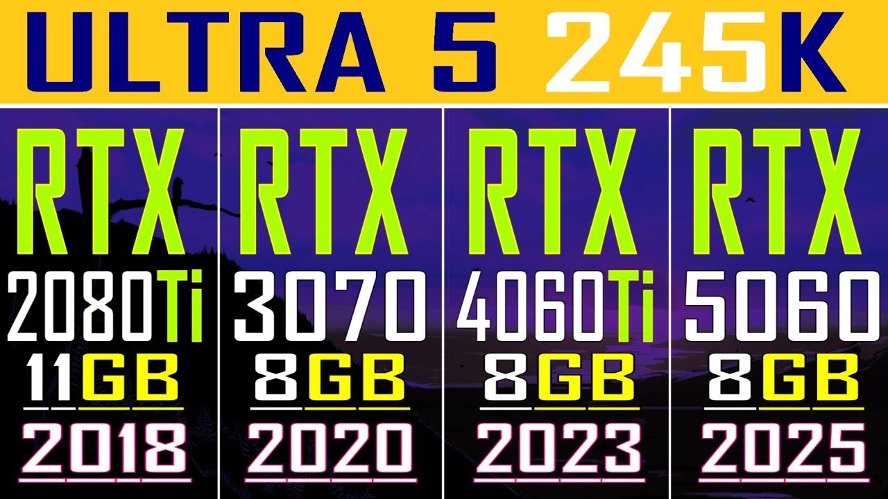 RTX 2080Ti vs RTX 3070 vs RTX 4060Ti vs RTX 5060 || PC GAMES TEST ||
