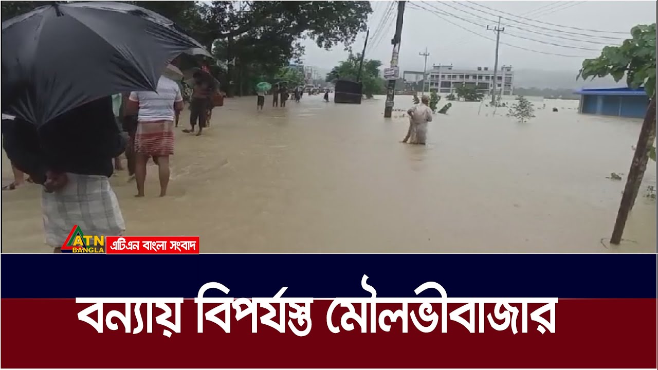 বন্যায় বিপর্যস্থ মৌলভীবাজার | Moulvibazar | Moulvibazar Flood | Flood Today