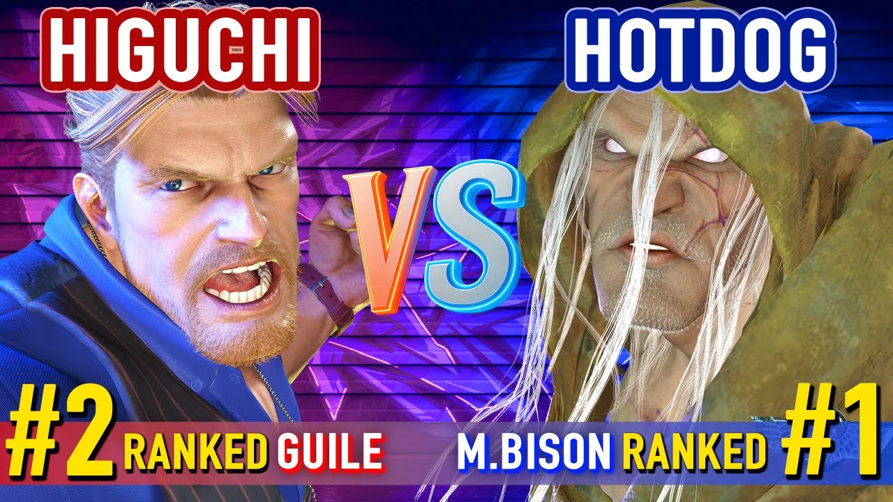 SF6 ▰ HIGUCHI (#2 Ranked Guile) vs HOTDOG (#1 Ranked M.Bison) ▰ High Level Gameplay