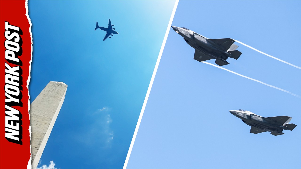 Incredible Jets Soar in Washington DC Flyover Ahead of America 250 Celebrations