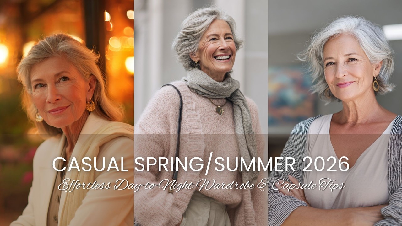 😎 Casual Spring/Summer 2026 Elegance Over 60: Effortless Day-to-Night Wardrobe & Capsule Tips 🏖️