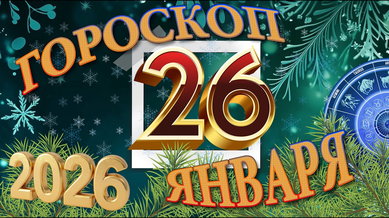 26  ЯНВАРЯ    -   ГОРОСКОП , 2026 года / гороскоп на завтра / гороскоп на сегодня / 26January 2026