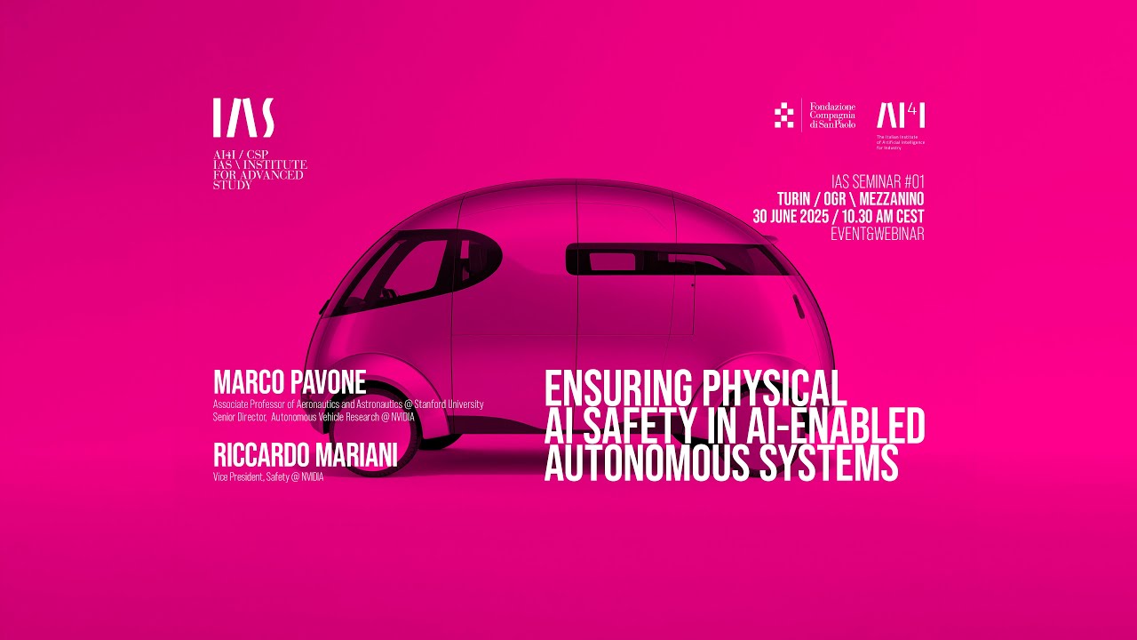 IAS Seminar #1/2025 - Foundation Models and Autonomous Vehicles – Marco Pavone