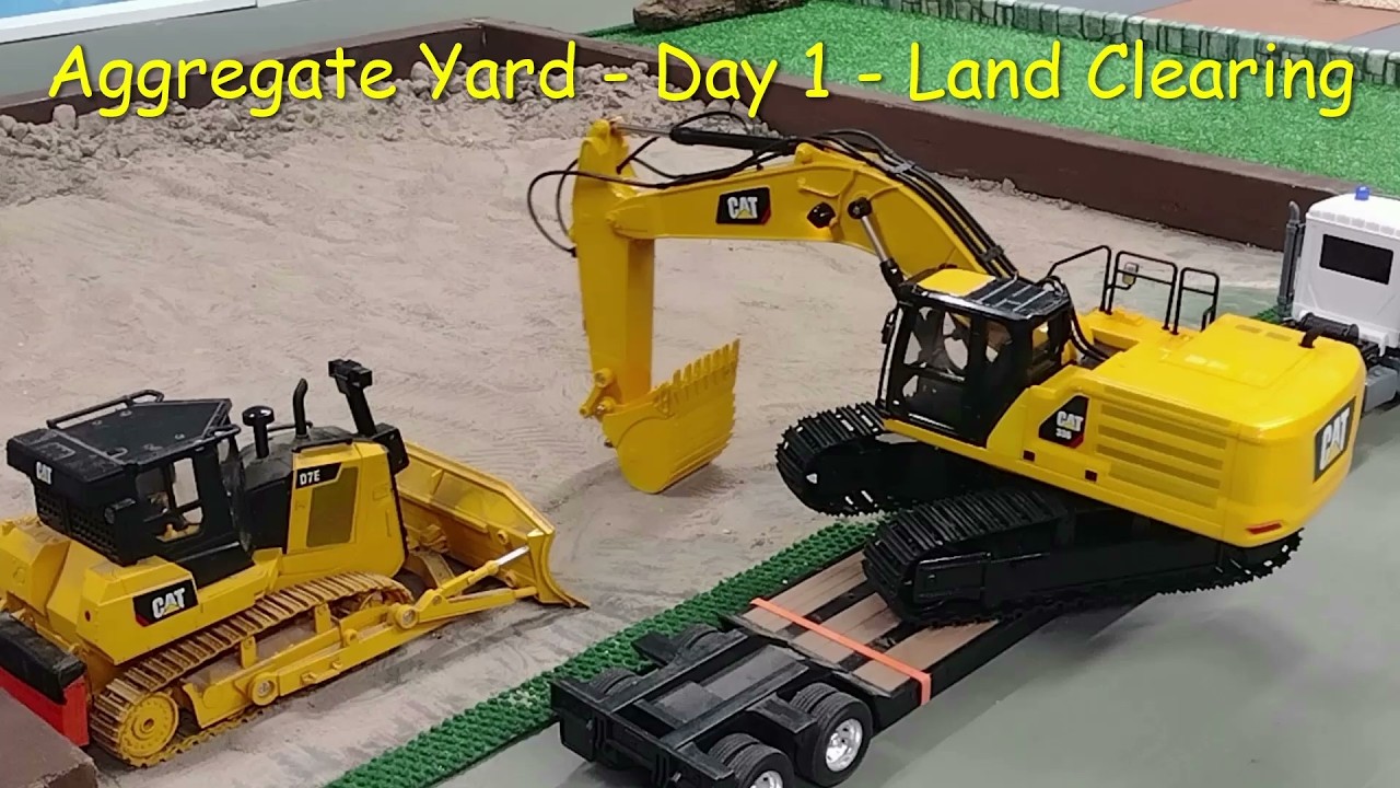 Aggregate Yard Day 1 Bulldozer Clearing Land