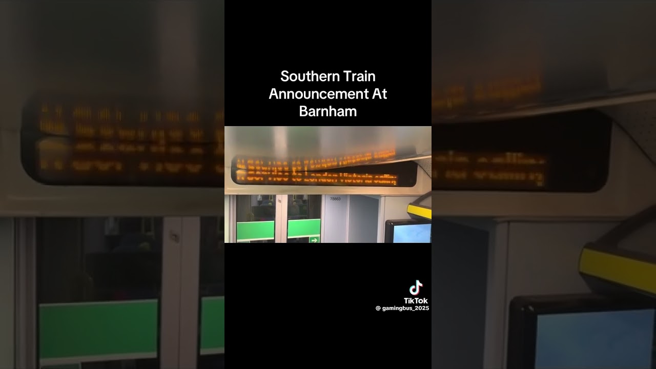 Southern Announcement onboard a class 377 train