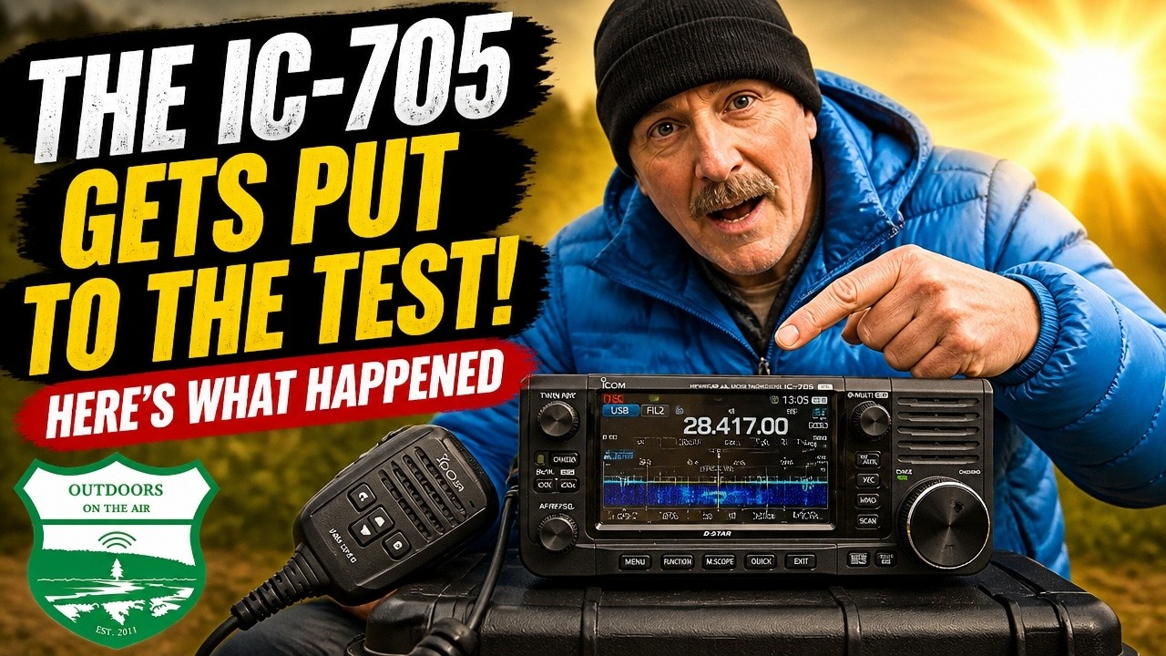 Icom IC-705 1st Field Test - Canada Winter Contest