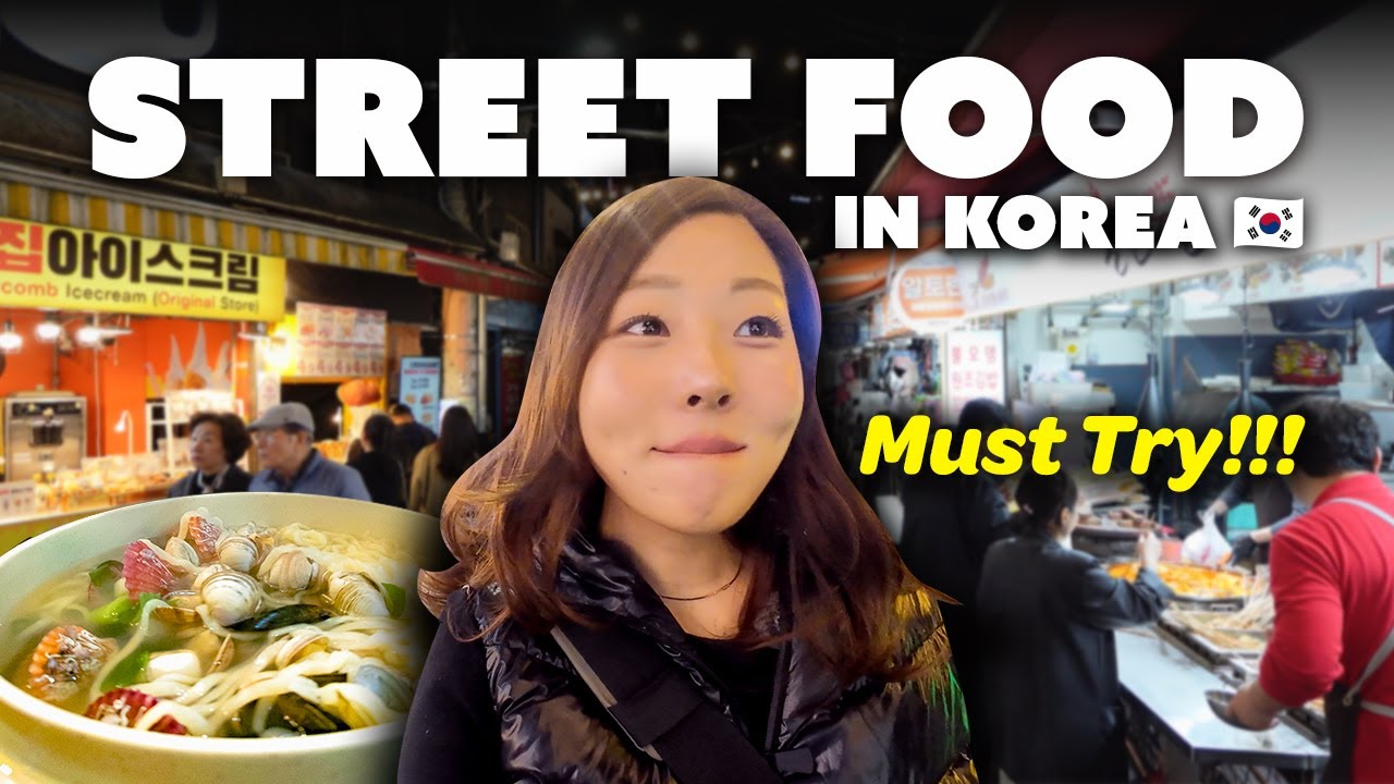 Уличная еда в Корее: исследуем лучшие блюда рынка Хэундэ 🇰🇷